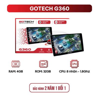 Màn hình ô tô Gotech G360 - Lắp đặt chính hãng tại Panda Auto