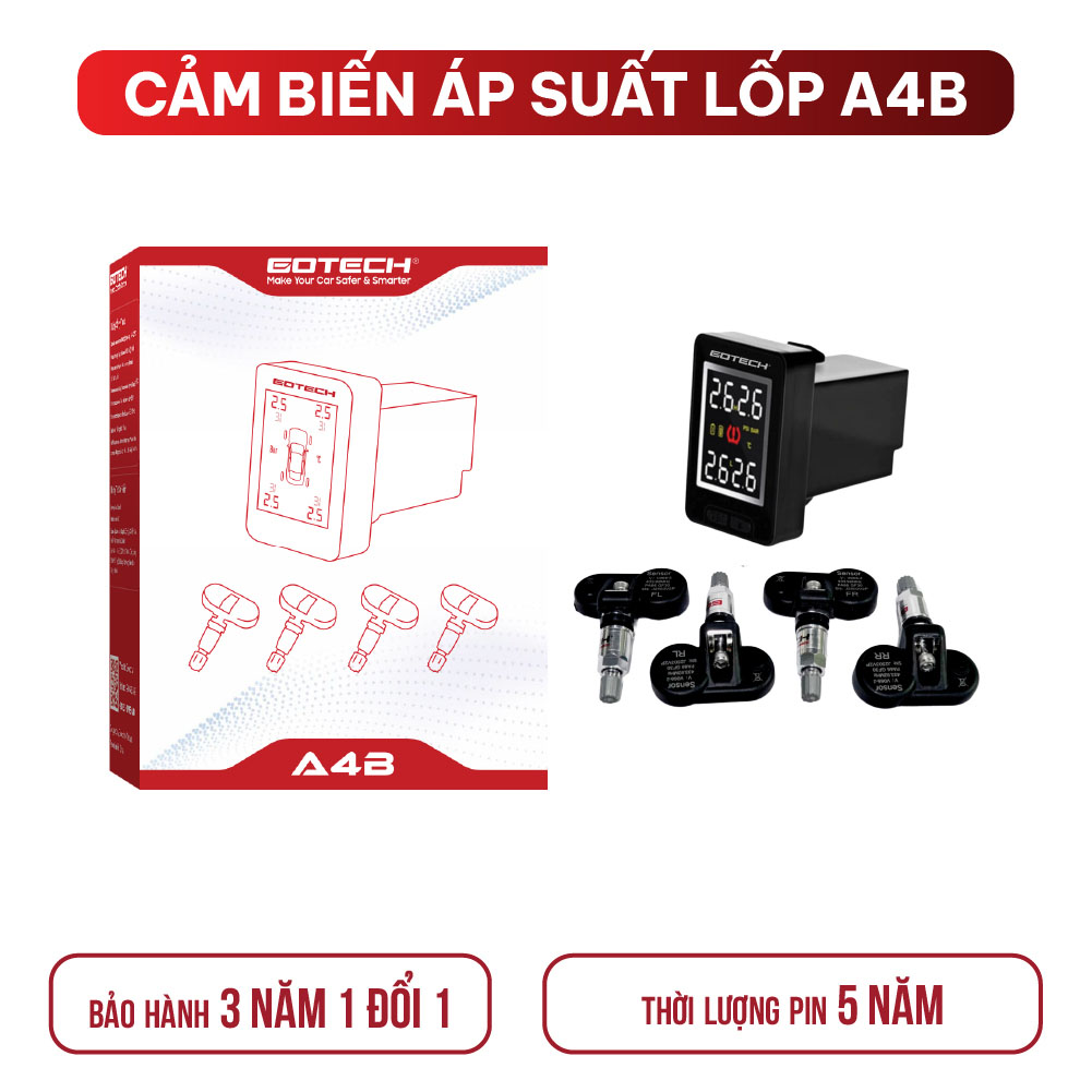 Cảm Biến Áp Suất Lốp Gotech A4B