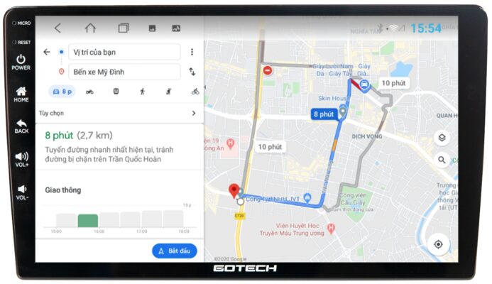 Bản đồ dẫn đường với các cảnh báo thông minh ngay trên màn hình G3