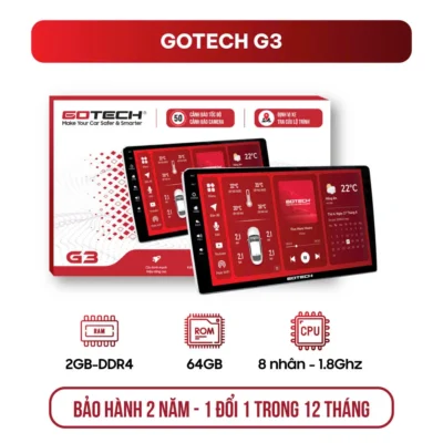 Màn hình ô tô Gotech G3 chính hãng lắp đặt tại Panda Auto