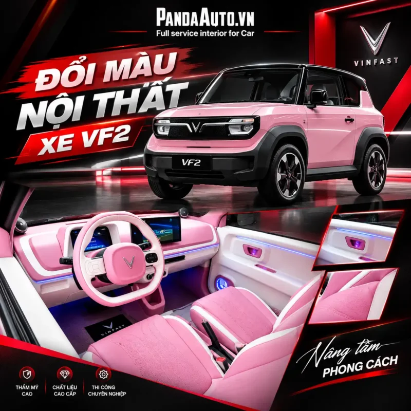 Đổi màu nội thất VF2 siêu cá tính, báo giá và các tone HOT 2026