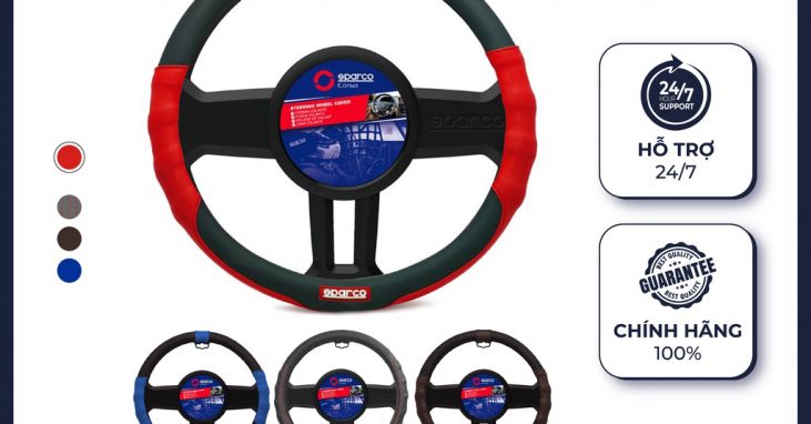 Bọc Vô Lăng Ô Tô da cao cấp SPARCO Italia