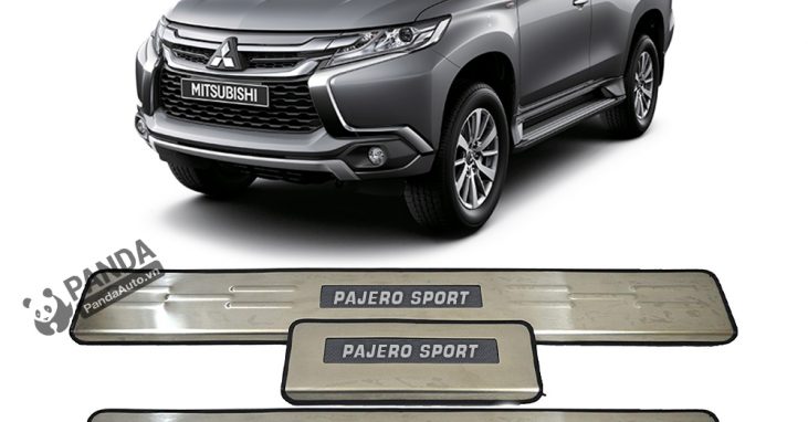 Nep-buoc-chan-ngoai-inox-cho-xe-oto-MITSUBISHI-PAJERO-SPORT-tai-panda-auto