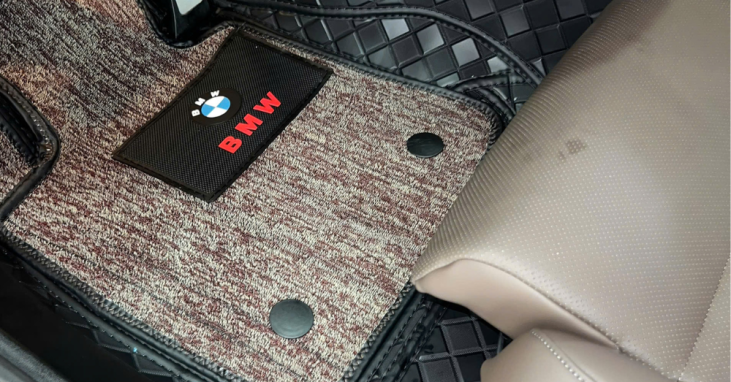 Thảm lót sàn 6d da PU cho xe 7 chỗ Giá gốc tại xưởng (2)