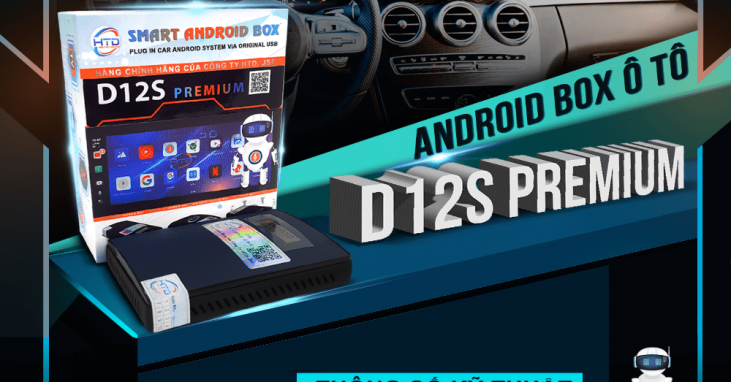 Android box ô tô htd D12s premium