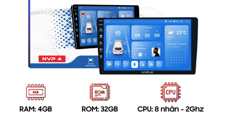 Màn hình ô tô thông minh NAVIPLAY NVP4
