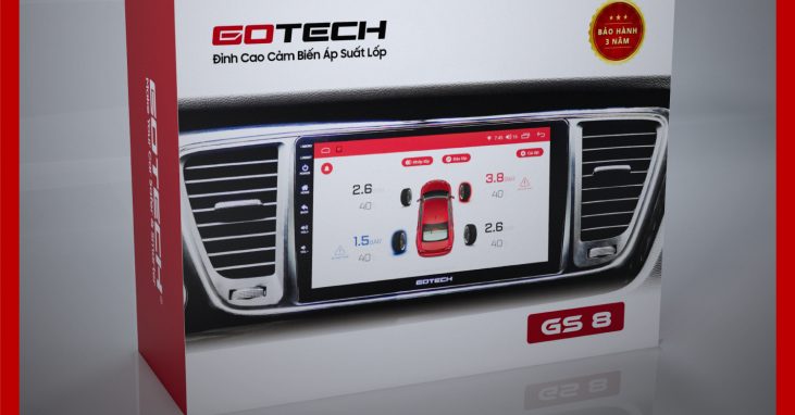 Cảm biến lốp Gotech GS8 chính hãng tại Panda Auto 483 Nguyễn Khang, Cầu Giấy, Hà Nội