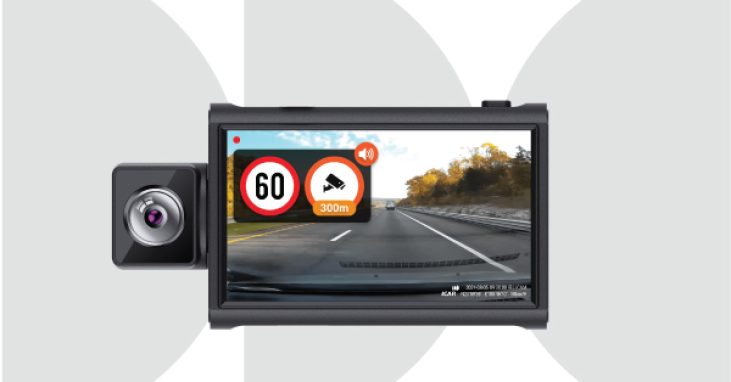 Camera hành trình Ellicam A64G có cảnh báo tốc độ và biển báo giao thông