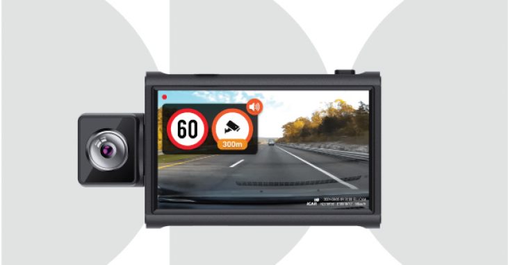 Camera hành trình Ellicam A64G có cảnh báo tốc độ và biển báo giao thông