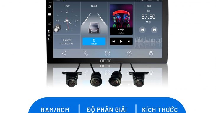 Màn hình OledPro Platinum liền camera 360 chính hãng tại Panda Auto