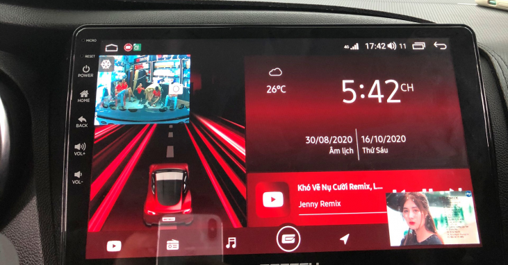 màn hình o to gotech cho xe Vinfast Fadil