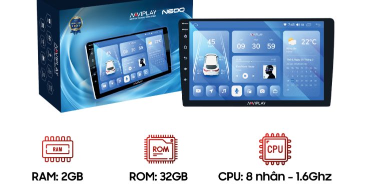 Màn hình giải trí ô tô N600 chính hãng
