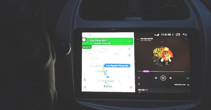 màn hình ô tô gotech cho xe spark 2018