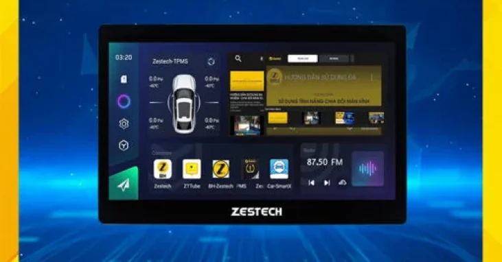 Màn hình Zestech 13 inch 2k tại panda auto