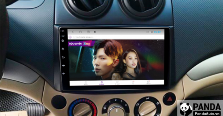 màn hình gotech cho xe cheverolet aveo